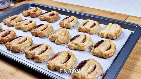 How to make Chocolate Palmiers (easiest pastry ever)