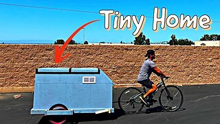 Building A Tiny Home Bike Camper For A Homeless Guy | Full Build