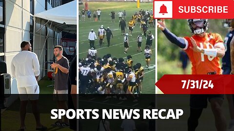 Sports News Of The Day - 7/31/24 - Viral Aaron Rodgers Video, Caleb Williams, Cowboys And Steelers