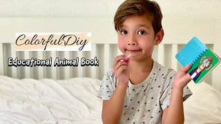 Colorfuldiy Educational Craft Animal Book