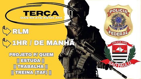 #18 Estude Comigo | Polícia Federal Agente/Escrivão 👉 Motivação p/ o Combate (Serve Polícias Civis)