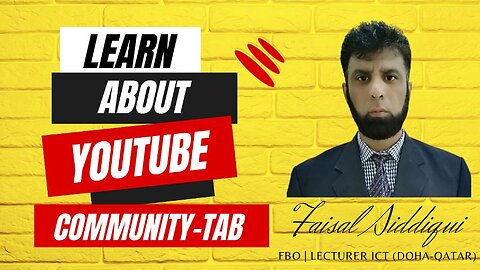 How to Use Community tab on YouTube