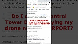 Call the Control Tower BEFORE Flying my DRONE?