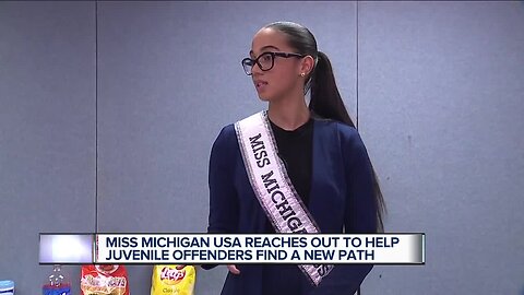 Miss Michigan USA encourages positivity at juvenile detention center