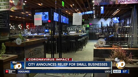 City working to provide relief for San DIego's small businesses