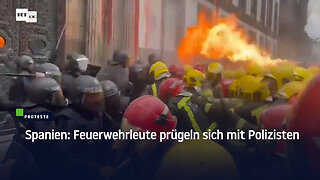 Spanien: Feuerwehrleute prügeln sich mit Polizisten