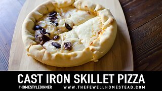 Homestyle Dinner #Pizza | Skillet Pizza