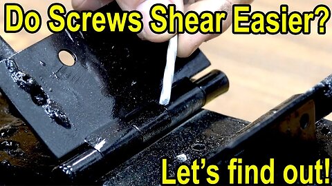 Do Screws Shear easier than Nails? Let's find out!