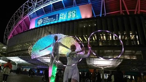 Live outside Stadium Australia ahead of FIFA Women’s World Cup final