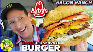 Arby's® 🤠 BACON RANCH WAGYU STEAKHOUSE BURGER Review 🐄🥩 First New Burger Ever 🤯 Peep THIS Out! 🕵️‍♂️