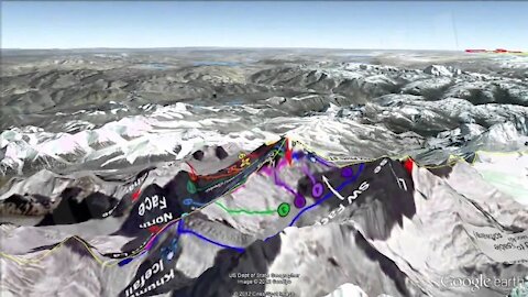 Mount Everest 3D Climbing Routes