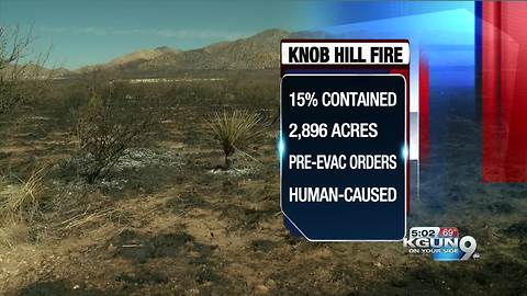 KNOB HILL FIRE: Crews secure fire line despite red flag warning