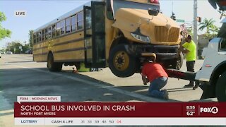School bus involved in North Fort Myers Crash