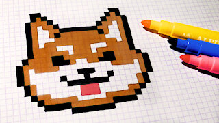 how to Draw Kawaii Dog - Hello Pixel Art by Garbi KW