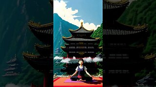 Journey to Serenity: Witness a Chinese Girl Meditating in a Shaolin Temple