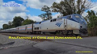 Railfanning Cove & Duncannon Pa. Norfolk Southern Pittsburgh Line for the First Time! Sept. 27 2022