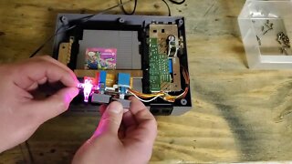 Modding an original NES with a color changing LED