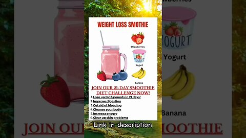 Weight Loss Smoothie | Healthy Low Calorie Smoothie Recipes for Weight Loss #shorts