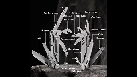 Multipurpose Folding Knife EDC Outdoor Tools Portable Multitool Pocket Knife