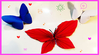 How to make origami butterflies from paper