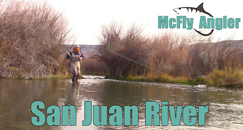 Winter MIDGE Fly Fishing On the San Juan River Tailwater for Trout - McFly Angler Episode 2