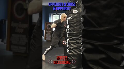 Heroes Training Center | Kickboxing "How To Double Up" Uppercut & Cross & Uppercut BH | #Shorts