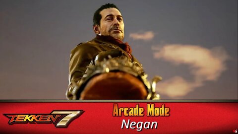 Tekken 7: Arcade Mode - Negan