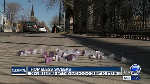 City cleans up homeless encampments in Denver’s Five Points neighborhood