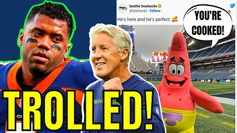 Seattle Seahawks ALL TIME TROLLS Broncos QB Russell Wilson Using SPONGEBOB CHARACTER!