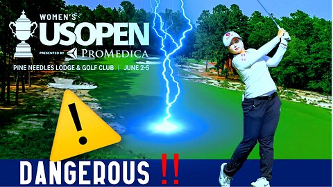 A lightening strike for the ages at the 2019 U.S Women's Open ⚡⚡