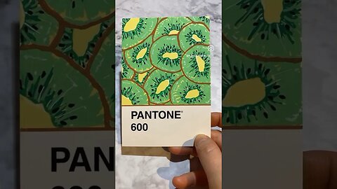 PANTONE CARD + Posca markers 🥝