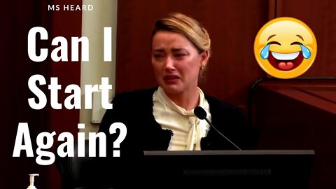 Amber Heard Forgetting Her Lines On The Witness Stand. Hilarious To Watch