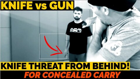 Back Kick & Back Draw vs Knife Threat from Behind for Concealed Carry
