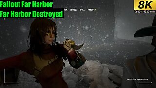 Fallout 4 Far Harbor DLC Heavily Modded Ending Taking down Far Harbor (8k)