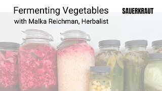 How To Ferment Cabbage (Sauerkraut) with Malka Reichman Herbalist