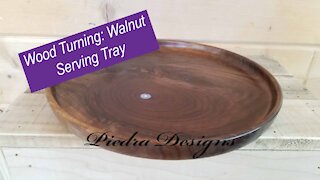 Wood Turning: Walnut Serving Tray