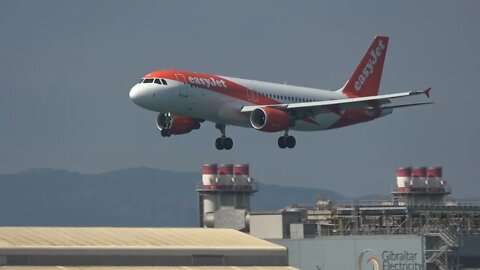 3 Planes Land at Gibraltar International Airport, Gibraltar Plane Spotting 4K