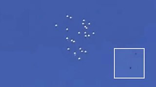 Swarm of UFO Orbs Flying Over Perris, CA, USA With UFOs Accelerating Past The Group Of Orbs