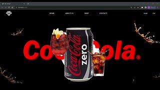 CocacolaZero WebDesign With Animations