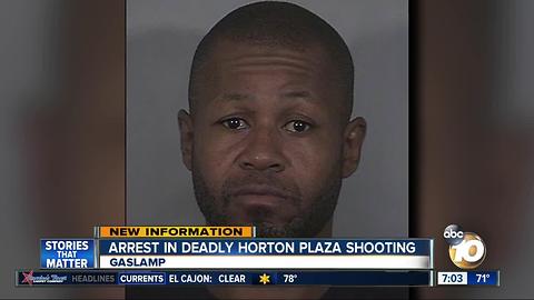 Arrest in deadly Horton Plaza shooting