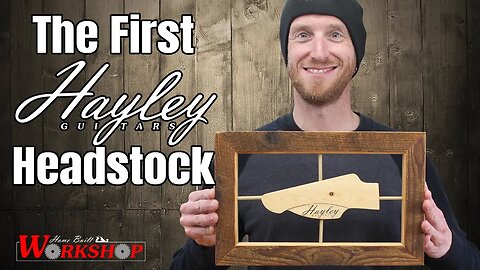 Building a Picture Frame to Display the First Hayley Guitars Headstock | Barnwood Workshop Art