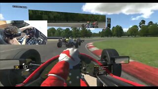 iRacing Week 9 Formula Vee, (P8-P4) Crazy finish!