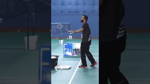 Body Line Shot Serve Return in Badminton Doubles - Abhishek Ahlawat #shorts