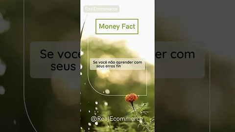 Fatos Sobre Dinheiro #4 RealEcommerce