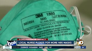 Nurse urges people to turn over N95 masks to San Diego hospitals
