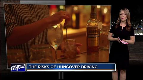 The risks of driving hungover