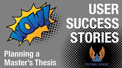 Flying Logic Success Story - Designing a Master's Thesis