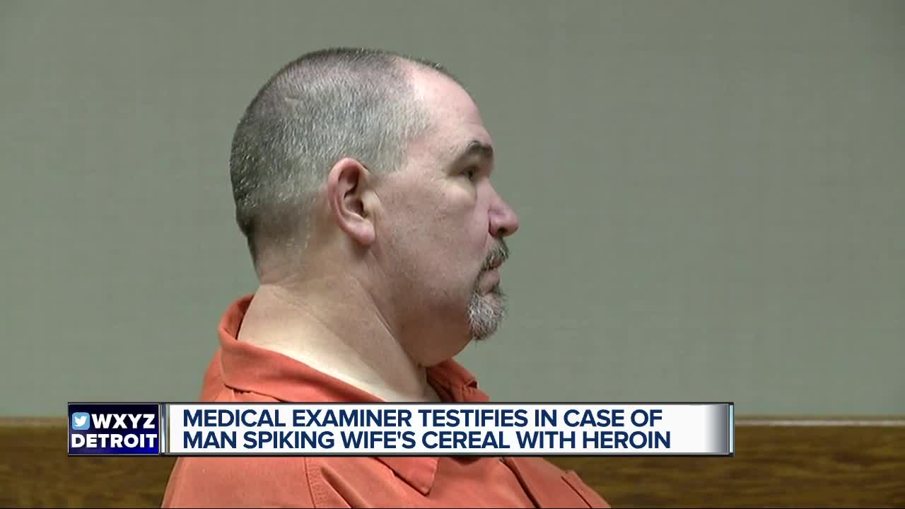 Medical examiner testifies in case of man spiking wife's cereal with heroin