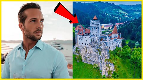 Tristan Tate builds a CASTLE near a REAL CASTLE in ROMANIA