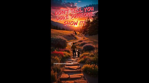 Inspirational line | Don't tell you love someone. Show it!